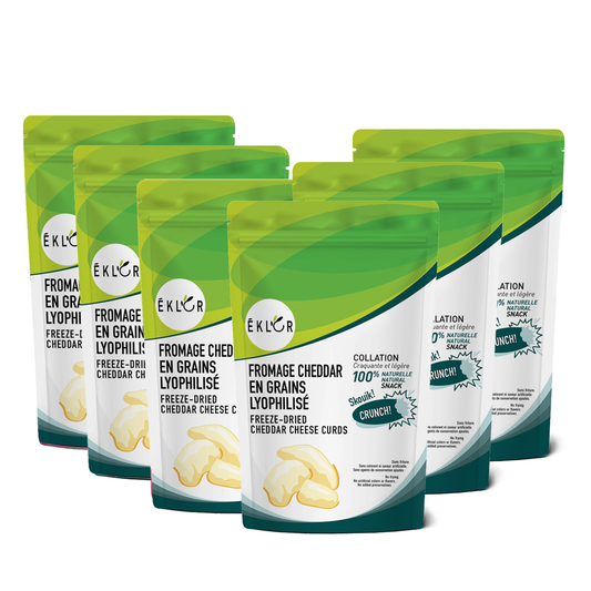 FROMAGE CHEDDAR EN GRAINS LYOPHILISÉ - Ensemble économique (6)