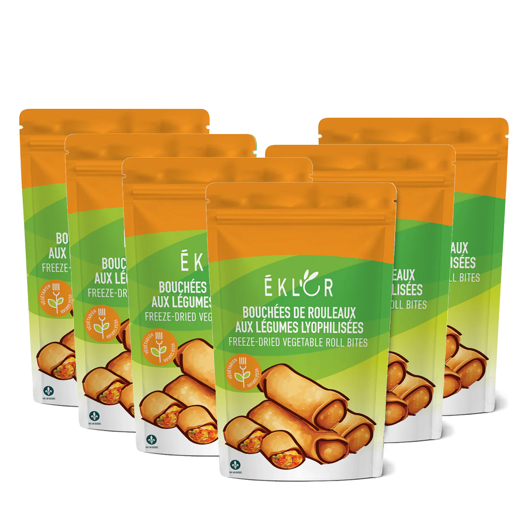 BOUCHÉES DE ROULEAUX AUX LÉGUMES (25g) - ensemble économique (6)