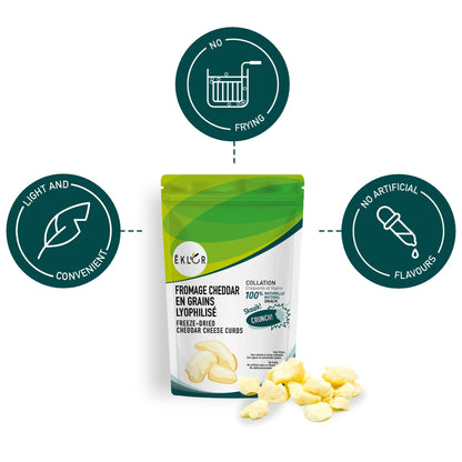 FROMAGE CHEDDAR EN GRAINS LYOPHILISÉ - Ensemble économique (6)