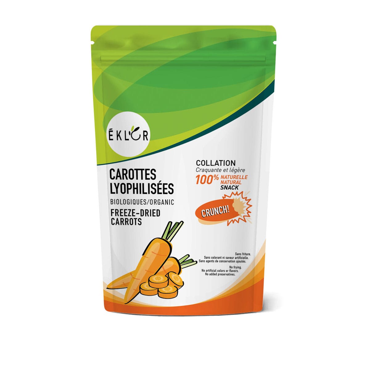 CAROTTES LYOPHILISÉES BIOLOGIQUES 10g